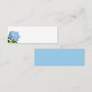 Blått Hydrangea Blanka platskort Mini Visitkort