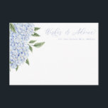 Blått Hydrangea Blommor Blooms Blommigt Adapter Tilläggskort<br><div class="desc">Det här blommigten för söt har vattenfärgsblommor och anpassningsbar. Använda mallen som du vill fylla i informationen i. Du kan använda funktionen "Anpassa ytterligare" för att ändra teckensnittet (storlekt,  stil,  färg) och lägga till mer linjer text,  ändra layouten och lägga till text på baksidan.</div>