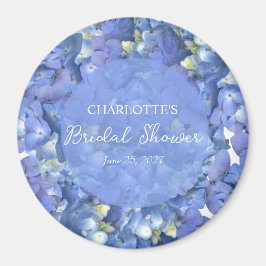 Blått Hydrangea Blooms Personlig Möhippa Magnet