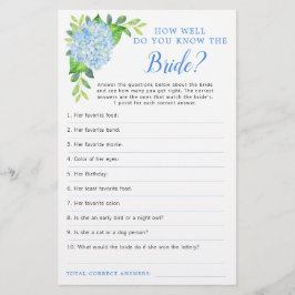 Blått Hydrangea Geometric Möhippa Game