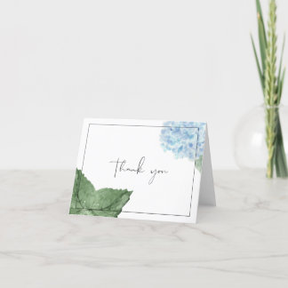 Blått Hydrangea - tack Kort