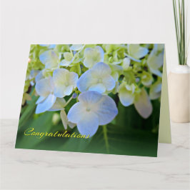 Blått Hydrangea valfritt Tillfälle-Grattis-kort Kort
