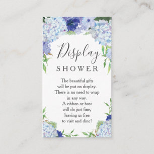 Blått Hydrangea-Visning Möhippa Card Tilläggskort