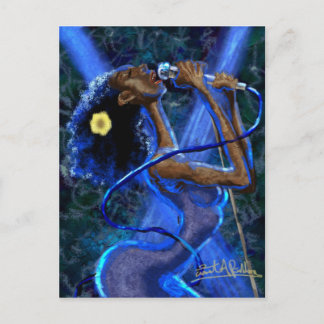 Blått i Rhapsody-vykort Vykort