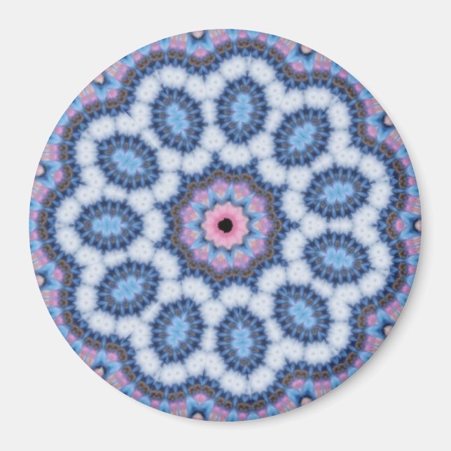 blått i rosa kaleidoskop magnet (Framsidan)