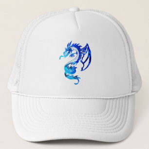Blått Ice Dragon Tattor Keps