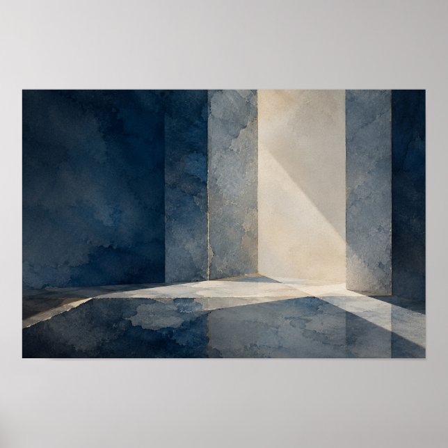 Blått intervall — Aurema (Landskap) Poster (Framsidan)