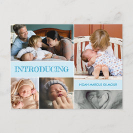 Blått introducerar andra Baby-fotomaket Meddelande Vykort