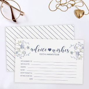 Blått jokuschduschkort för barn, önskemål brevpapper