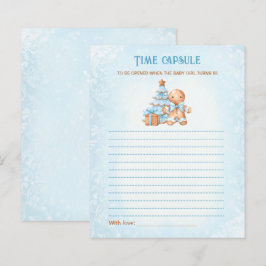 Blått julläge Kortet Boy Shower