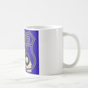 Blått Kalifornien för rutt 66 Kaffemugg