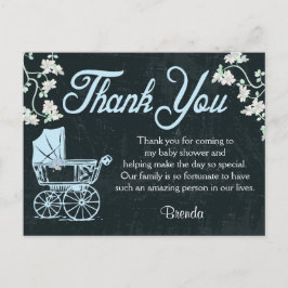 Blått kalkylbrädspel - tack för dina kort