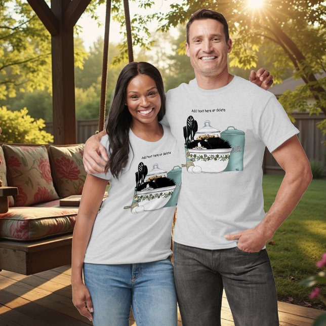 Blått kattblått för bakverk t shirt (Skapare uppladdad)