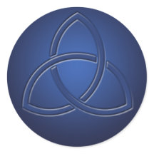 Blått keltiskt Kärlek Knot Bröllop-märke