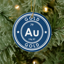 Blått keramiskt prydnadsämne guld Inslag Julgransprydnad Keramik