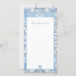 Blått keramiskt Snöre