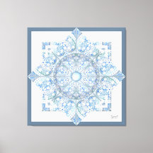 Blått keramiskt Snöre