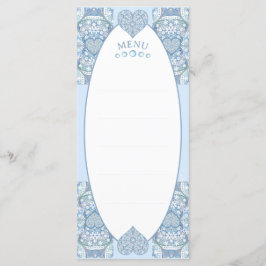 Blått keramiskt Snöre Meny