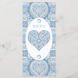 Blått keramiskt Snöre Meny