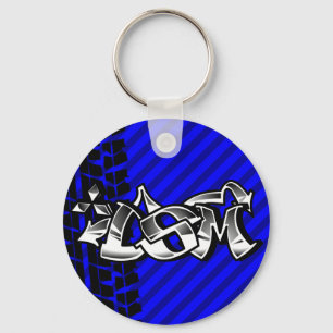 Blått Keychain för DSM-förmörkelseTalon 4g63 Nyckelring