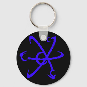 Blått Keychain för Gorman branschsymbol Nyckelring