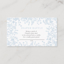 Blått kinesiskt blommigt, blöjkort, spel visitkort