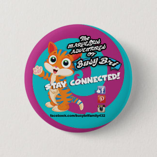 Blått knäppas katten knapp