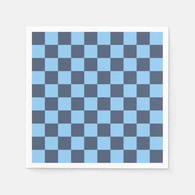 Blått kontrollbord pappersservett (Framsidan)
