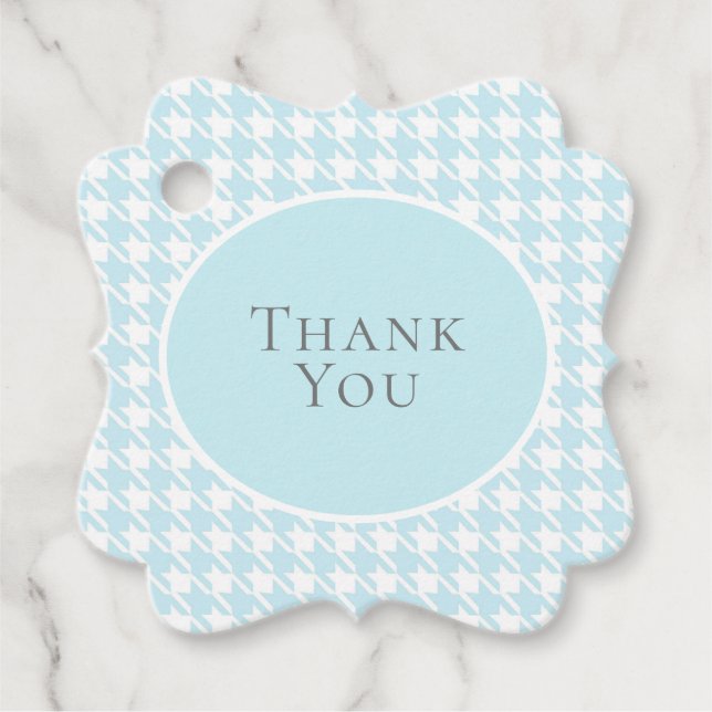 Blått kontrollpapper för personlig Namn Gåvor Etiketter (Framsida)