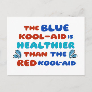 Blått Kool Aid POSTKORT Vykort