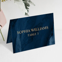 Blått kort för flotta och Guld Bröllop Bord