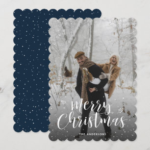 Blått kort för solljus God jul