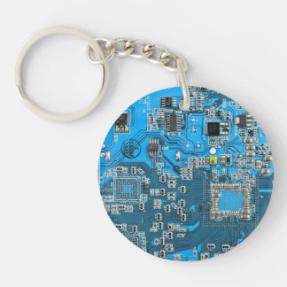 Blått kretskort med tryckt kretsuppsättning PCB