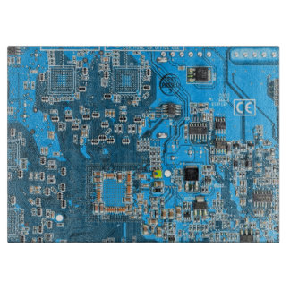 Blått kretskort med tryckt kretsuppsättning PCB