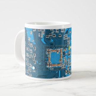 Blått kretskort med tryckt kretsuppsättning PCB Jumbo Mugg