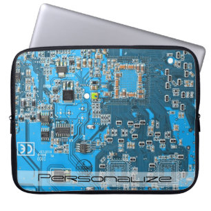 Blått kretskort med tryckt kretsuppsättning PCB Laptop Fodral