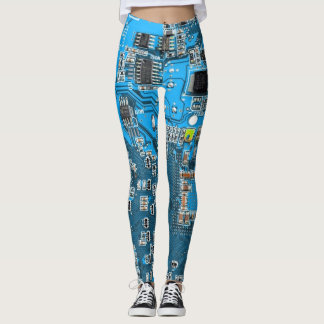 Blått kretskort med tryckt kretsuppsättning PCB Leggings