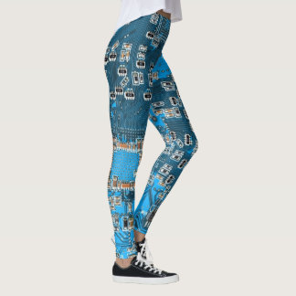 Blått kretskort med tryckt kretsuppsättning PCB Leggings