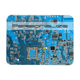 Blått kretskort med tryckt kretsuppsättning PCB Magnet