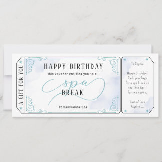 Blått kupongcertifikat för massakern i anpassnings inbjudningar