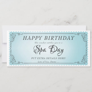 Blått kupongcertifikat för massakern i anpassnings inbjudningar