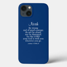 Blått kurage Bible Verse Anpassat namn enkelt