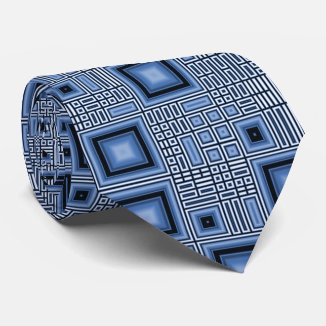 Blått kvadrerar Fractal Slips (Rullad)