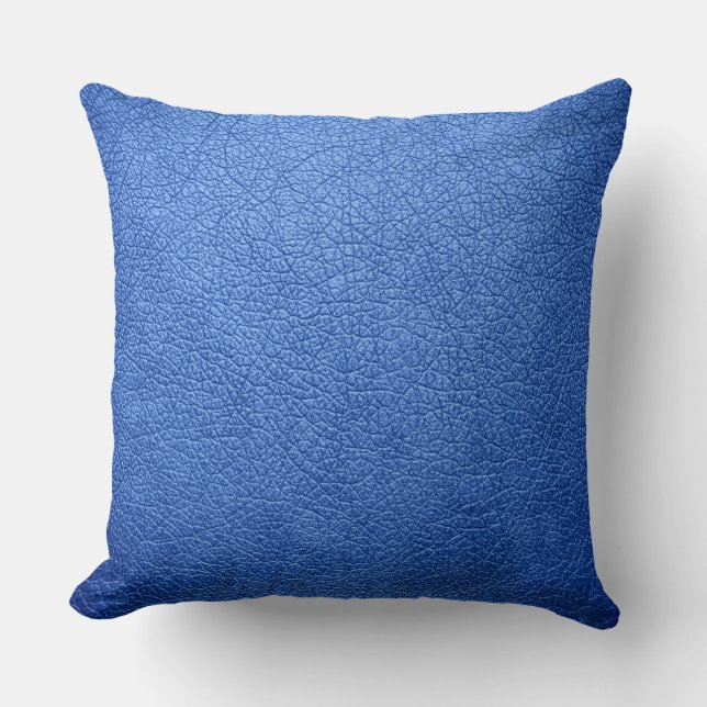 Blått läderutseende, Elegant Kudde (Framsida)