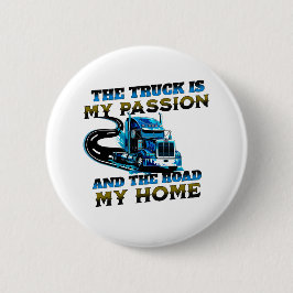 Blått Lastbil-hastighetspassage - startdrivrutinsd Knapp