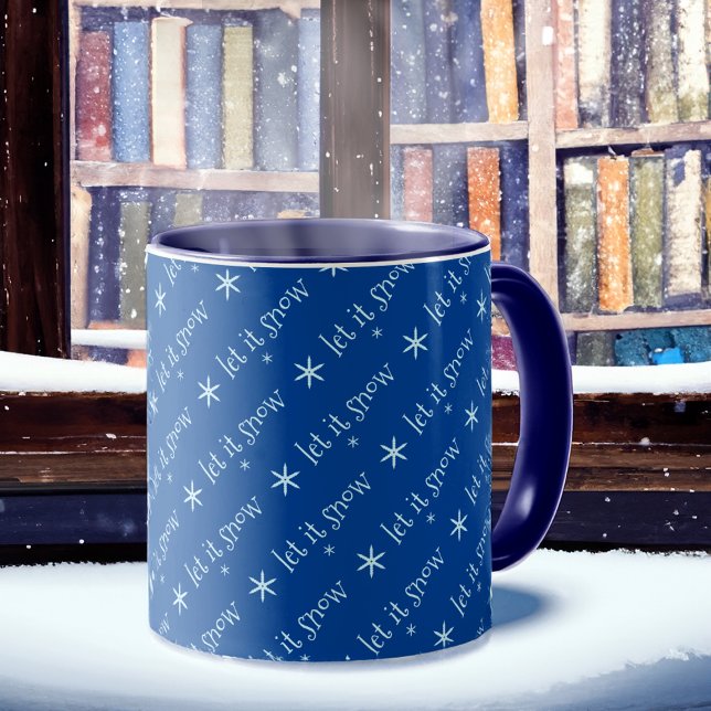 Blått Låt det snöa Mugg (Skapare uppladdad)