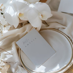 Blått latint, tomt, Bord-gästkort