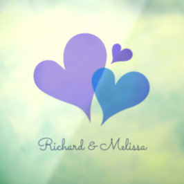 Blått Lila-hjärt-babyskor för akut minimal Elegant