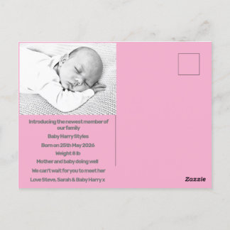 Blått lila i modern nyfödd bebis vykort