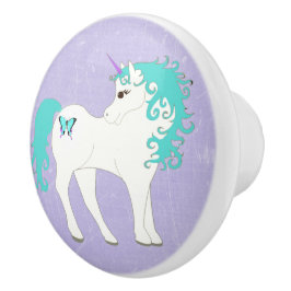 Blått-, lila- och vitUnicornknopp Knopp